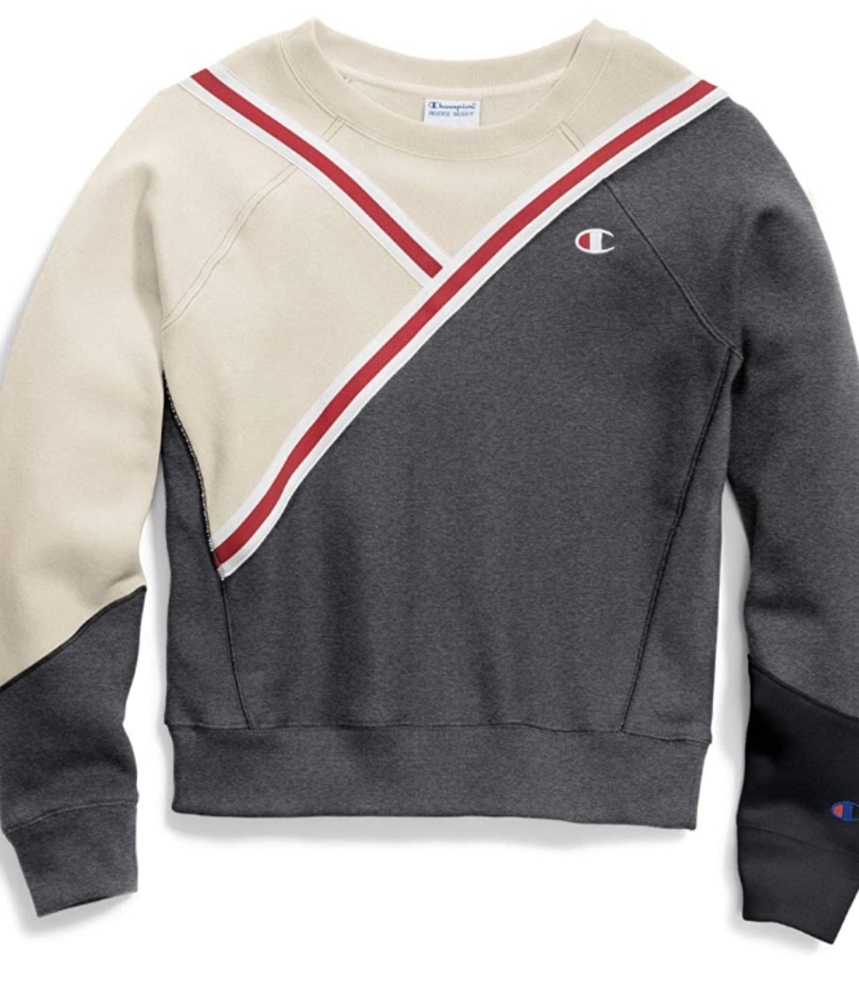 Champion Reverse Weave Colorblock Crew Neck - Picture 2 of 10